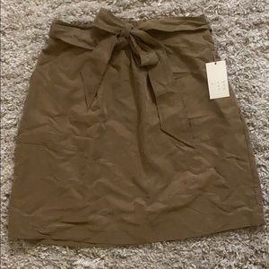 Brown Faux Suade Skirt NWT